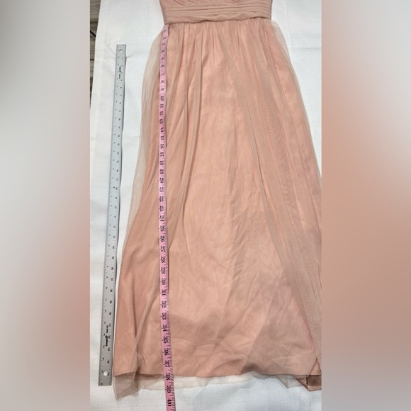 Amsale Evening Dress Long One Shoulder Powder Pink Size 2 - Picture 6 of 12